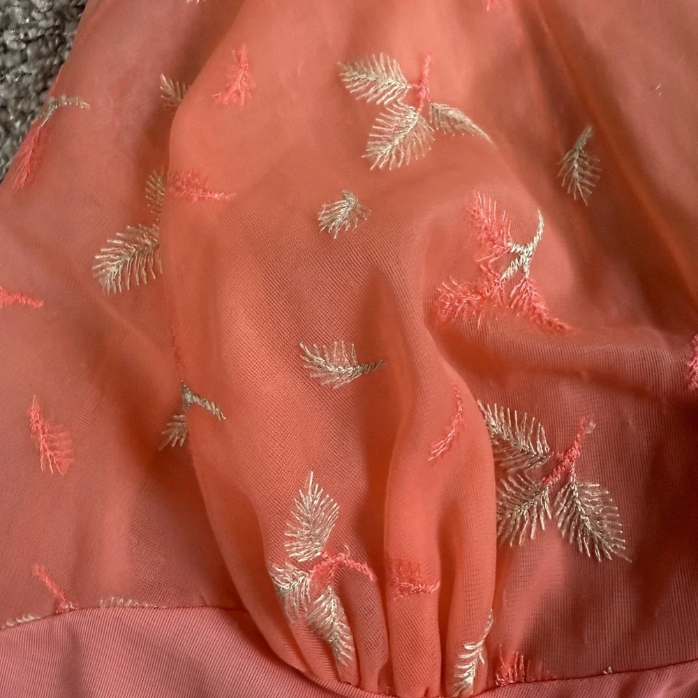 VTG Vanity‎ Fair Babydoll Nightgown Small Sheer Empire Waist Coquette Romantic